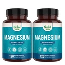 Nested Naturals Magnezu Glycinate Chelate - 200mg Chelated suplement magnezu do skurczów mięśni, Relaxation, & Sleep Support - 100% Albion TRACCS Buffed Magnezu Glycinate - 240 Kapsułki wegańskie