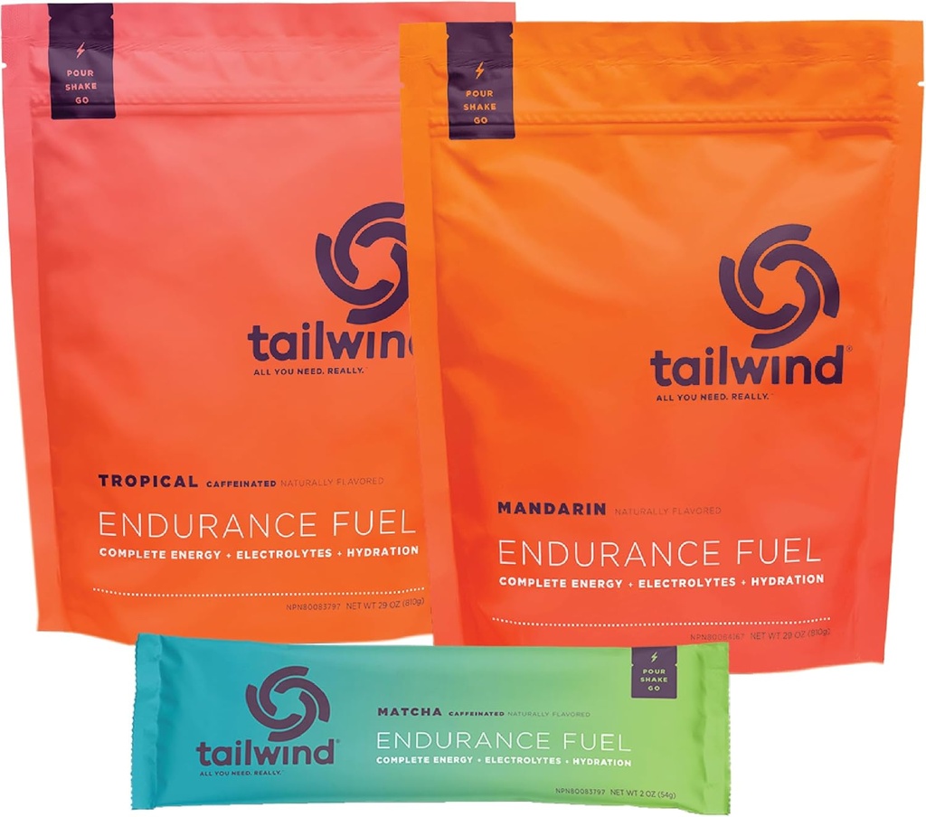 Tailwind Nutrition Grab- and- Endurance Pakiety nawodnienia paliwa Pakiety z Endurance Pax Proszek i kofeinowane Endurance Proszek paliwa