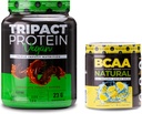 Nutrologia TRIPACT Wegański proszek białkowy, do shakes białka wegańskiego, Czekoladowy masło orzechowe (20 Servings) BCAA Natural, Roślina w oparciu BCAA Proszek, Lemoniada Flavor (30 Servings)