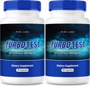 Rize laboratoria TurboTest Dietary Pills for Men, TurboTest kapsułki dla Healthier Body, TurboTest maksymalna wytrzymałość Formuła, TurboTest Advanced Supplement Reviews (120 kapsułki) (Opakowanie 2)
