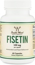 Suplement Fisetin - 100mg aromatów bioaktywnych, 60 Hrabia (Bioflavonoid Polifenoli Suplement podobny do Apigenin, Luteolin i Quercetin) Wsparcie starzenia Senolityk przez podwójne drewno