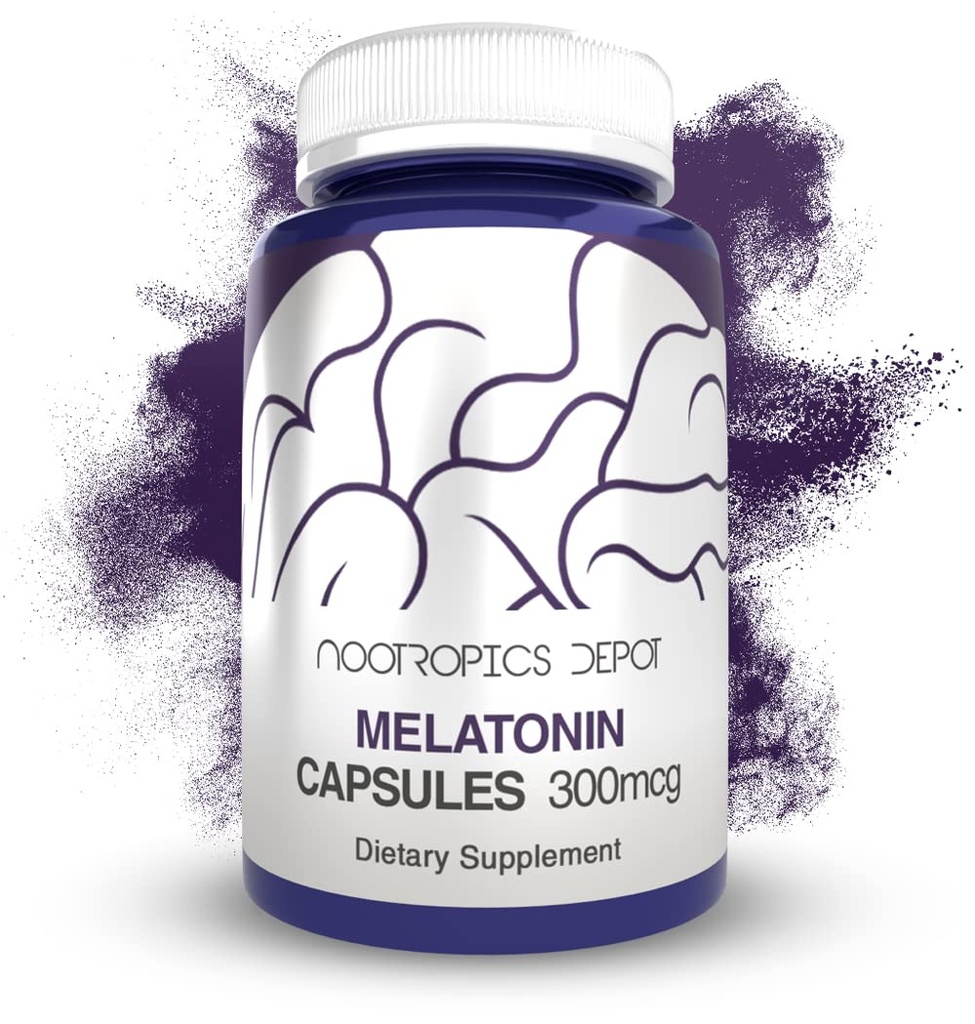Melatonina Kapsułki 124; 300 µg 124; 120 tabletek 124; Wspomaga zdrowe cykle usypiające 124; Promotes Relaxation 124; Natural Sleep Aid Supplement