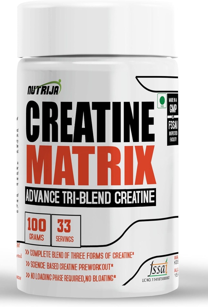 CREATINE Matrix ™ - Kompletna mieszanka HCL, azotanu kreatynowego i chelatu magnezu - 100 gramów (ananas)