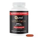 Qunol CoQ10 200mg Softgels, Ultra CoQ10 - Ultra Wysoka Absorpcja Koenzym Q10 Suplementy - Suplement przeciwutleniaczy do produkcji naczyń i serca Zdrowie i energia - 2 Dostawy Miesiąc - 60 Liczba