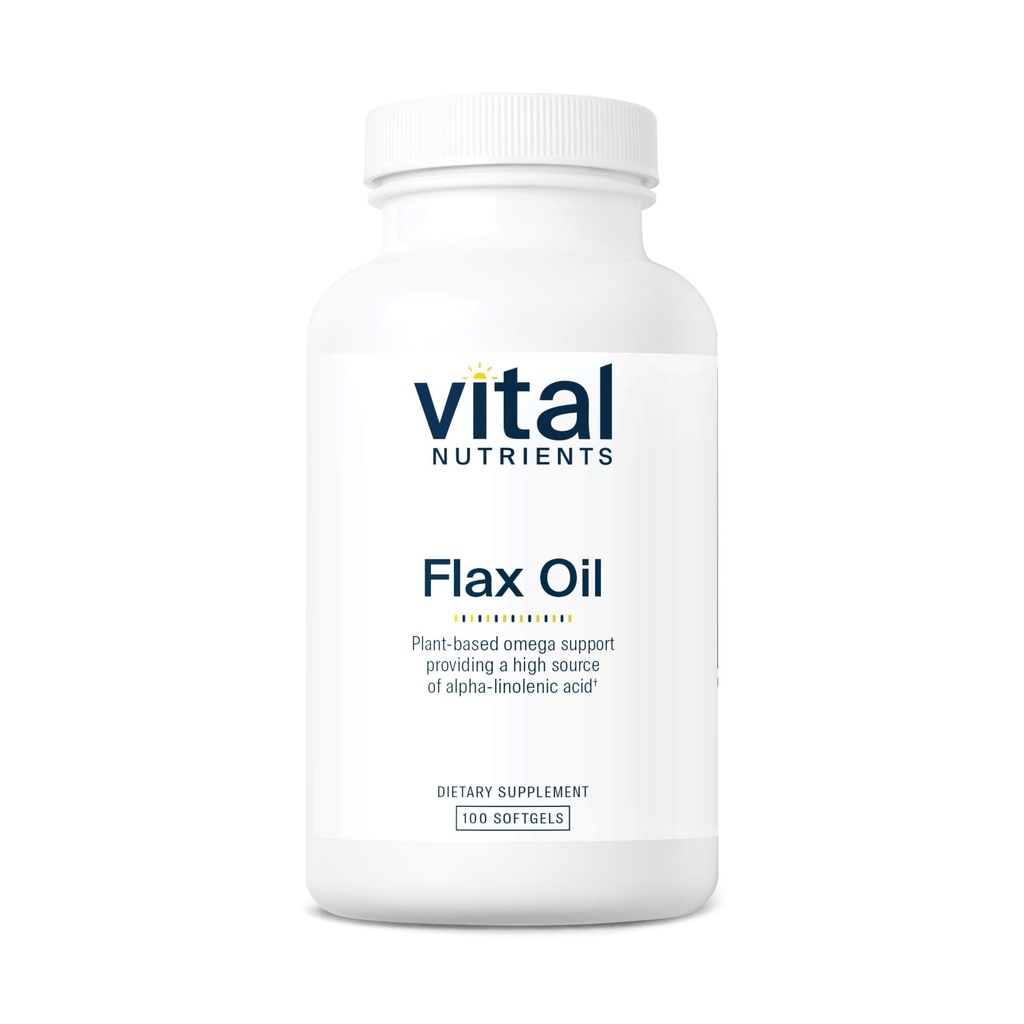 Vital Nutrigents Flax Seed Oil 3000mg Equipment 124; Cold Pressed Flax Oil with high Concentration of ALA for Heart Health * Equipment 124; gluten, Dairy and Soy Free Equipment 124; Non-GMO Equipment 124; 100 Softgels