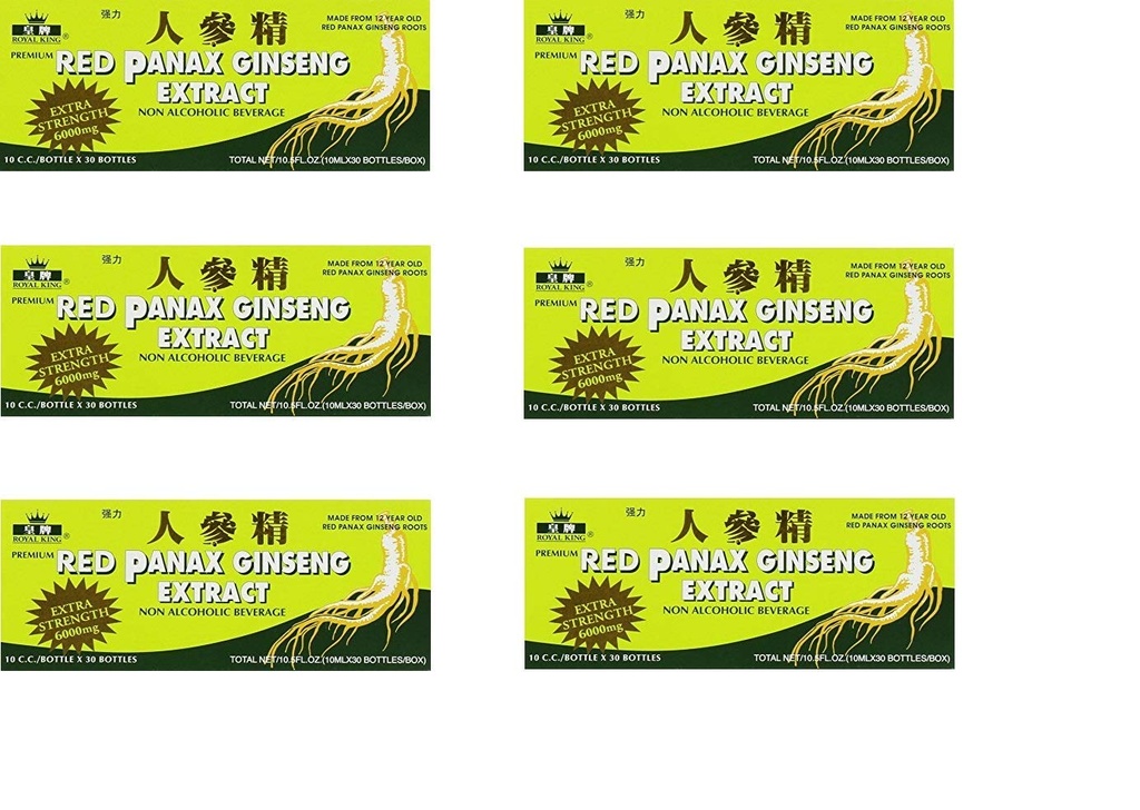 Royal King Red Panax Ginseng 30 / 10 6000mg (6 pudełek)