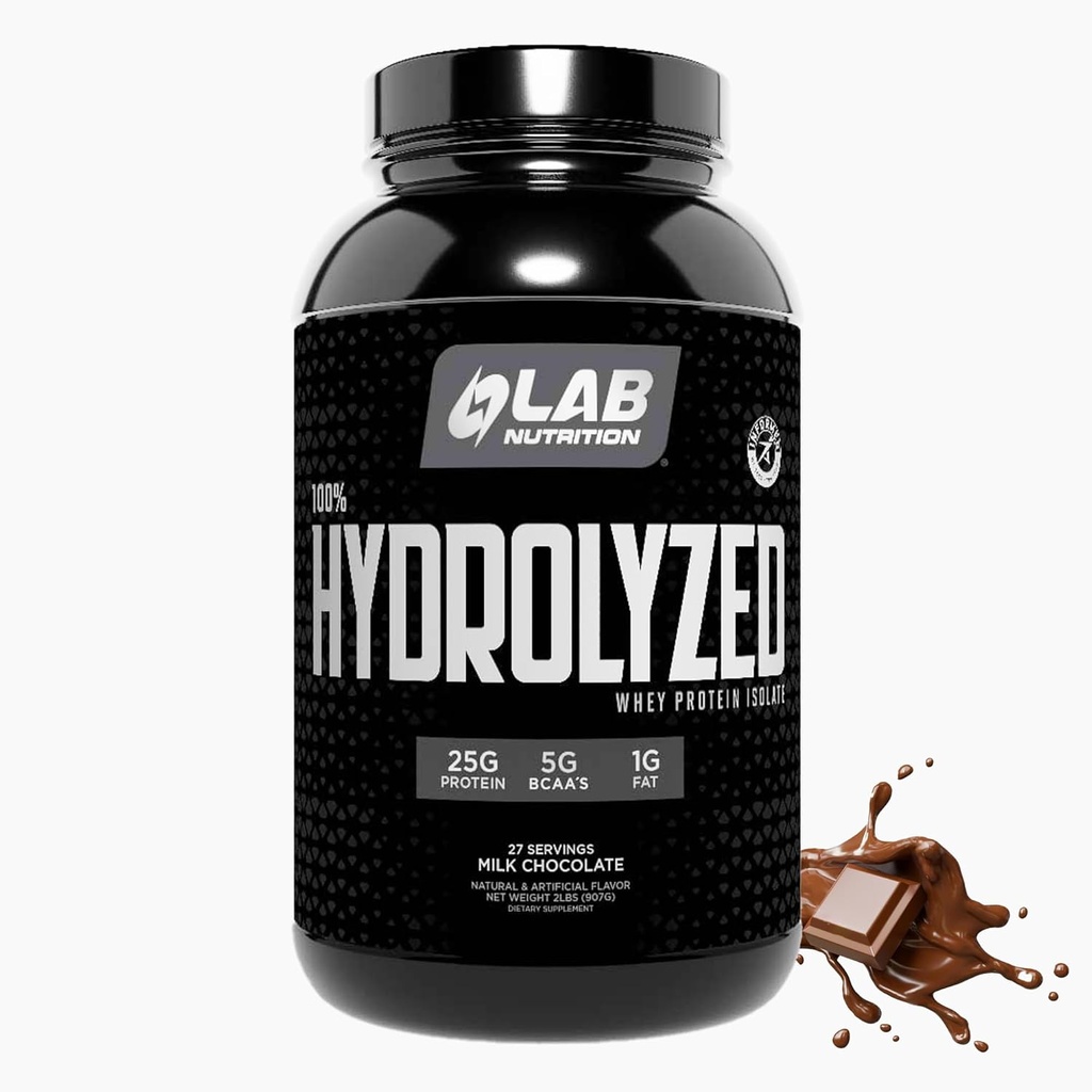 100% hydrolizowany izolat białkowy serwatki (2 funty, czekoladowy aromat) 25gr białka, budować mięśnie, Lean Muscle Growth, łatwe spożywanie, gluten wolny, Laktoza wolna, szybkie wchłanianie.