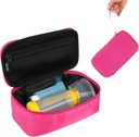 Beautyflier Travel Carry Case for Portable Nebulizer, Inhaler Spacer dla dzieci i dorosłych, Inhaler Holder Asthma Carry z Mesh Pocket for Medicine and Other Essentials, Pink (tylko przypadku)