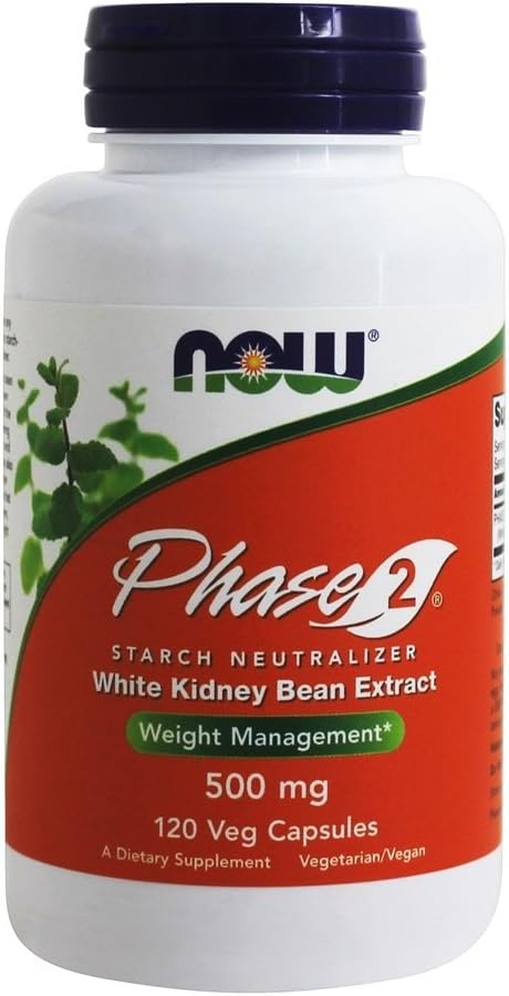 Teraz żywność, Faza 2 Neutralizator skrobi, 500 mg, 120 Kapsułki Veg
