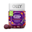 OLLY Odporność na sen Melatonina Gummy, Witamina C, Cynk, Echinacea, 3 mg Melatonina, Immune and Sleep Support, Berry - 36