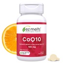 EZ Stopy rozpuszczalne CoQ10 Suplement 100 mg, bez cukru, 2-miesięczne dostawy - 1 opakowanie