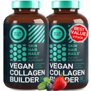 Vegan Collagen Booster Tablets - Cruelty- Wolne Vegan Colagen Suplementy - Biotin, Organic Superfood, Rośliny oparte Kolagen Witaminy na skórę, Włosy, Nails - 2- Pack, 60 Vegeterian Collagen Boost Pills