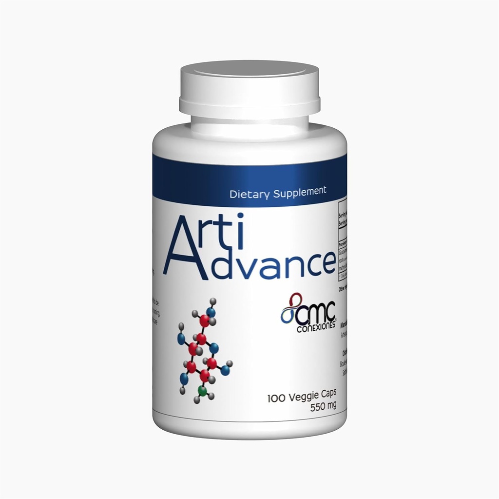 ARTIADVANCE Glucosamine Chondroitin, 100 Veggie caps - 550 mg Each- Joint Bone, and Muscle Whole Body Support