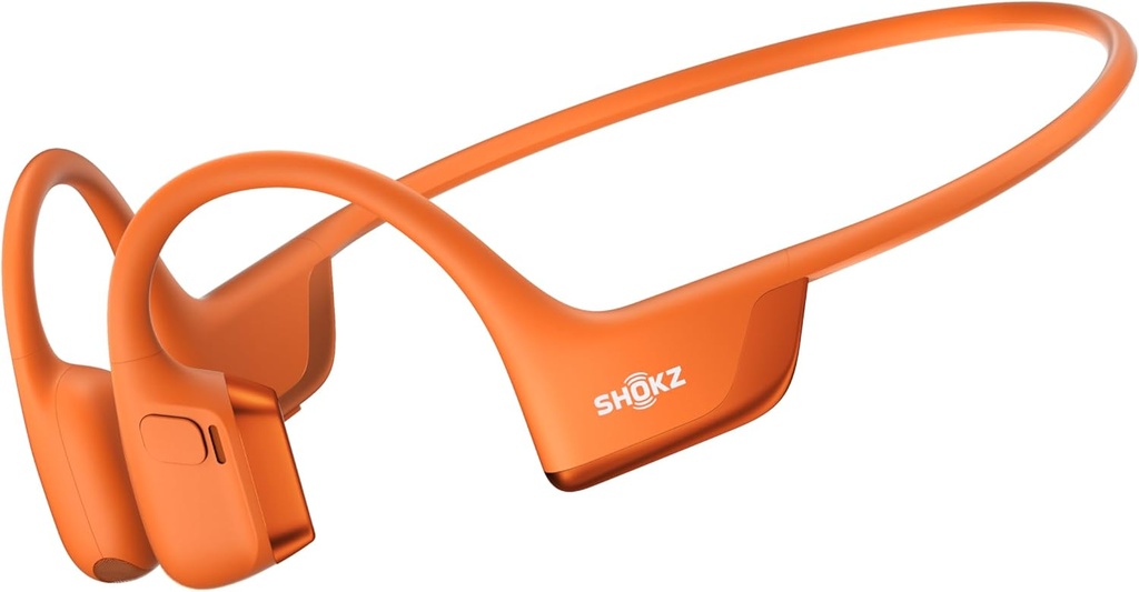 SHOKZ Nowy OpenRun Pro 2 - Open- Ucho, Słuchawki sportowe do przewodzenia kości - Reflective Strip - Odporny na pocenie, słuchawki treningowe - Bezpieczne, bezprzewodowe, wygodne Fit- Deep Bass i Smart Mic App