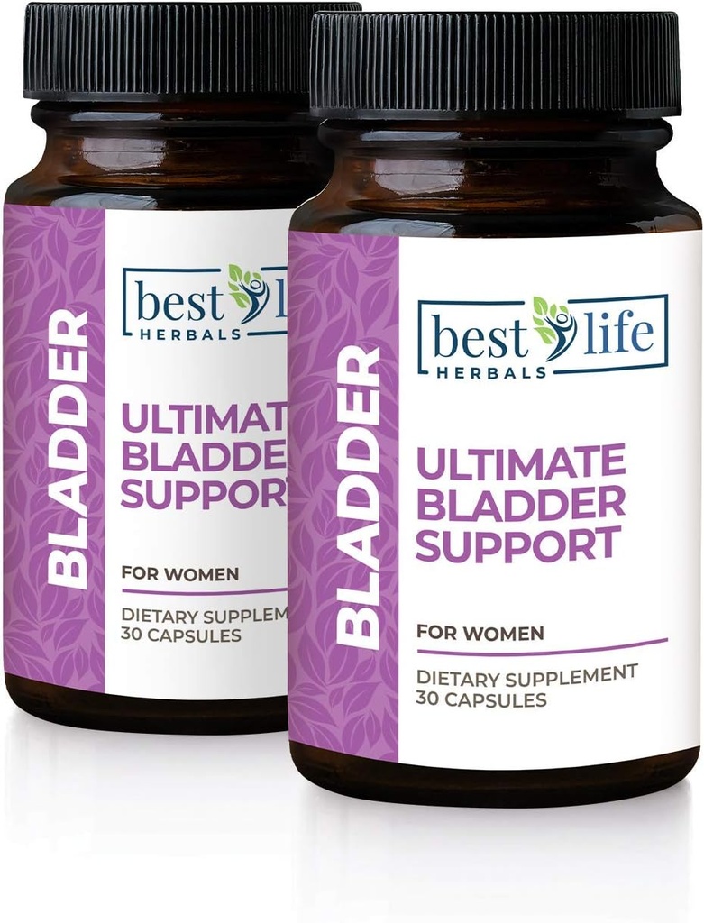 Best Life Herbals Kobiety Ultimate Bladder Supplement i suplement kontrolny dla nietrzymania moczu, wycieków i nadczynność Bladder - 2 butelki