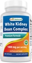 Best Naturals White Nerki Bean Complex 1800 mg Per Serv- 180 Kapsułki. Non-GMO i Gluten Free