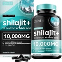Tinbi Pure Himalayan Shilajit Kapsułki organiczne z kwasem Fulvic & Ślad Minerałów - 90 Hrabia