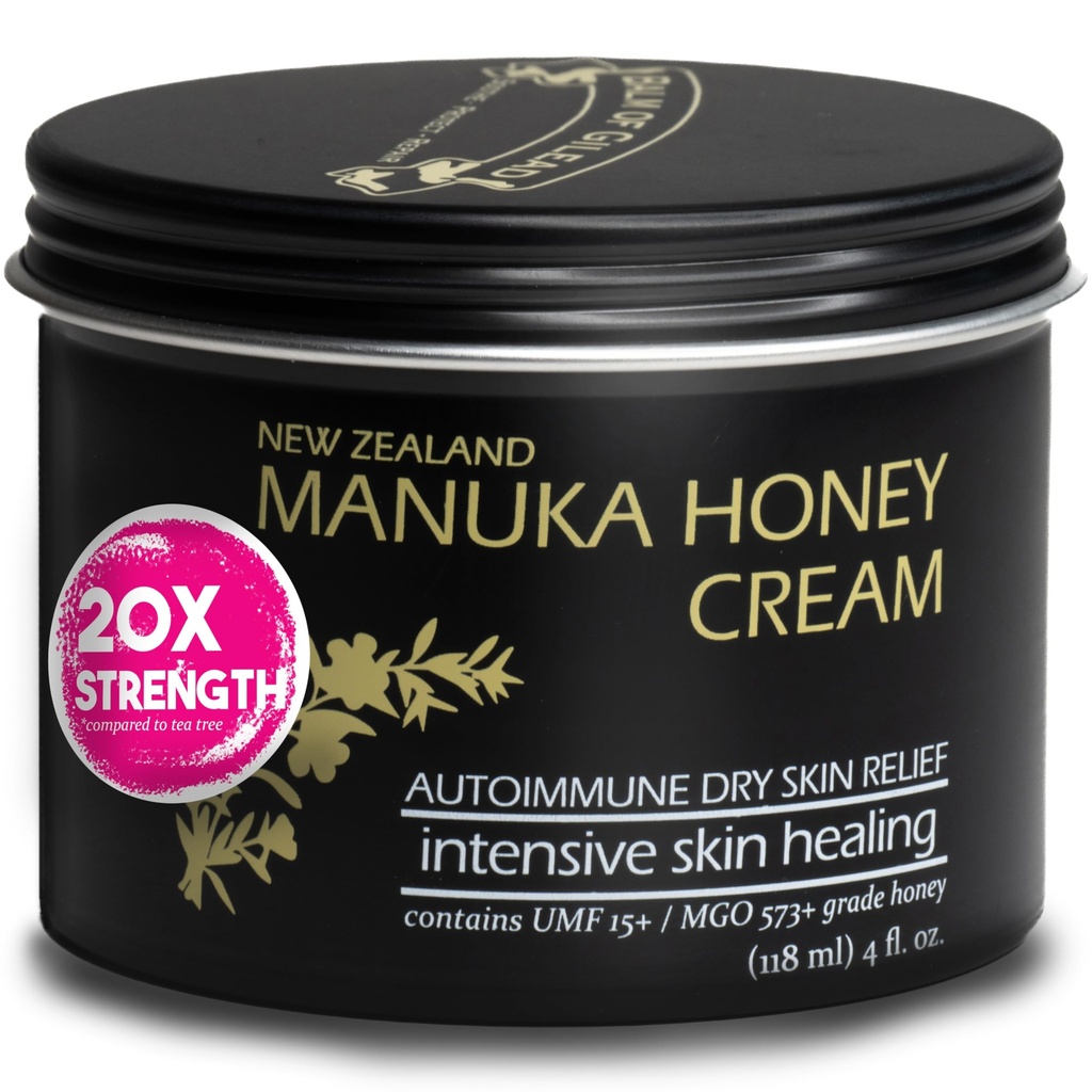 BALM MATERIAŁU MIESIĄCEJ ARUKI - Nawilżacz do czułej skóry, wyprysku, łuszczycy i skórki - Manuka Miód Maść, Tallow Grassfed