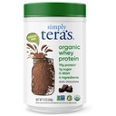 Proste Tera 's Organic Serwatka Protein Powder - Grass Fed Serwatka Protein Powder Bez sztucznych słodzików, Czysty, Nie-GMO, Gluten- Free Czekolada, 12 Oz