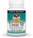 Źródło Naturals Turmeric, Wspiera zdrową reakcję zapalną organizmu *, 500 mg - 60 tabletek