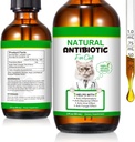 60ML Antybiotyki dla kotów, Premium Kot Antybiotyki Suplement, Koty Multiwitamina, Naturalny Antybiotyk dla kotów, Kot Antybiotyki, Kot Antybiotyki Wspiera immunologiczne i koty Alergia Relief-Fl Oz