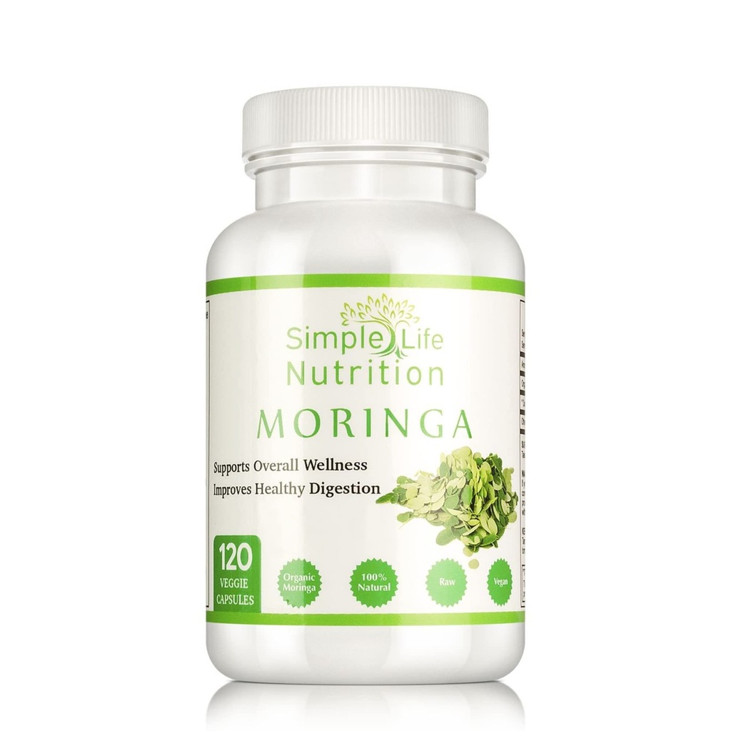 Organiczny proszek Moringa kapsułki - Vegan Non GMO Oleifera Leaf Extract