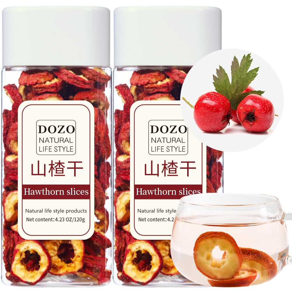DOZO Suszony Hawthorn Jagody Hawthorn Berry herbatka 8.46oz / 240g Hawthorn Slices Shanzha