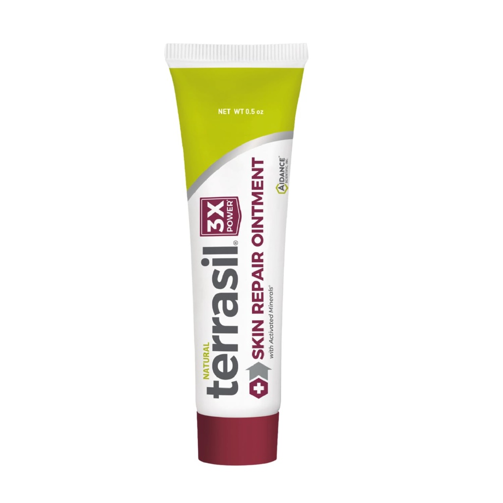 Terrasil Naprawa skóry dla Angular Cheilitis, Folliculitis, Impetigo, Stwardnienie Lichen, Wrzody, Naczynia keratolizy, Szybka ulga i wspomaga leczenie. Dermatolog Tested & Hipoalergiczne Zatwierdzone (0,5 oz)