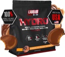 Labrada Hydro 100% Czysty hydrolizowany proszek z izolatu białka serwatki, Laktoza wolna, Glutamina, Najszybsza serwatka dostępna, Natychmiastowe mieszanie, Pyszny smak 45 Słupki 4lb (Masło orzechowe)