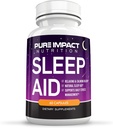 10- in-1 Natural Sleep Assistance Kapsułki 124; Non- Habit Forming Suplement dla dłuższego głębszego odpoczynku z wapnia, rumianku, Goji, St Johns dziurawiec, 10 Mg Melatonina - 60 Kapsułki