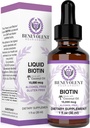 Dobroczynny płynny biotin 15000 µg - Infused with Coconut Oil for 5X Wchłanianie, Non-GMO & Vegan Friendly Biotin for Hair Growing Gloving Skin and Strong Nails