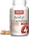 Jarrow Philadelphia Acetyl L- Carnitine kapsułki - 500 mg - 60 Hrabia - Dla zdrowia mózgu i tłuszczu Acid Metabolizm - Kapsułki roślinne - Nie-GMO - Gluten Free