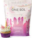 Jeden Sol Lean Plant- Protein Based, Pea & Brown Rice Protein, Niskie węglowodany, Wegan Friendly - Gluten, Laktoza, & Soy Free - No Added Sugar, Non-GMO, Czyste odżywianie, Nie wzdęcia (Unicorn Milkshake)