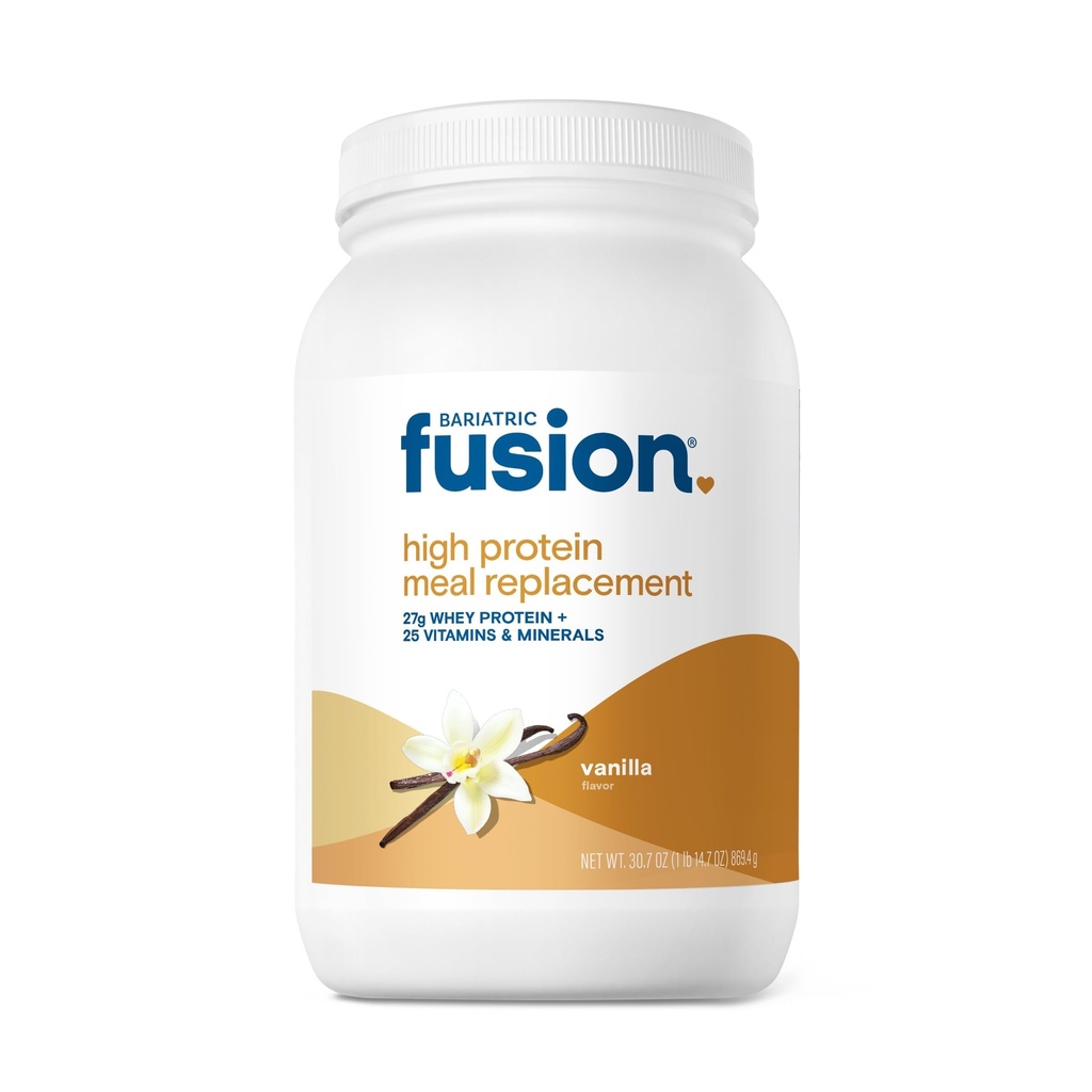 Bariatric Fusion Vanilla Wysokie białko Mączka Zamiana Shake 124; 27g Serwatka Izolacja Bariatric Protein Proszek 124; Laktoza Wolny Białko serwatki Proszek 124; Gluten i cukier Wolny 124; 21 Służenie