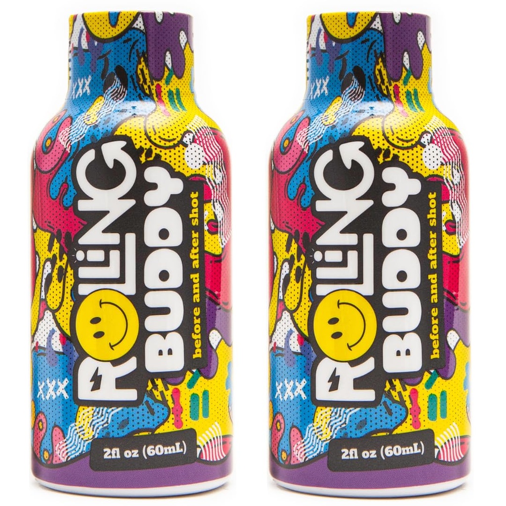 Pre and Post Rave Recovery Shot - Rave Safely, No 5HTP, Jaw Clench Relief, Esential Vitamin for Brain & Body Protection Before and After Rave Antioksydant Shot 2- Pack (1)