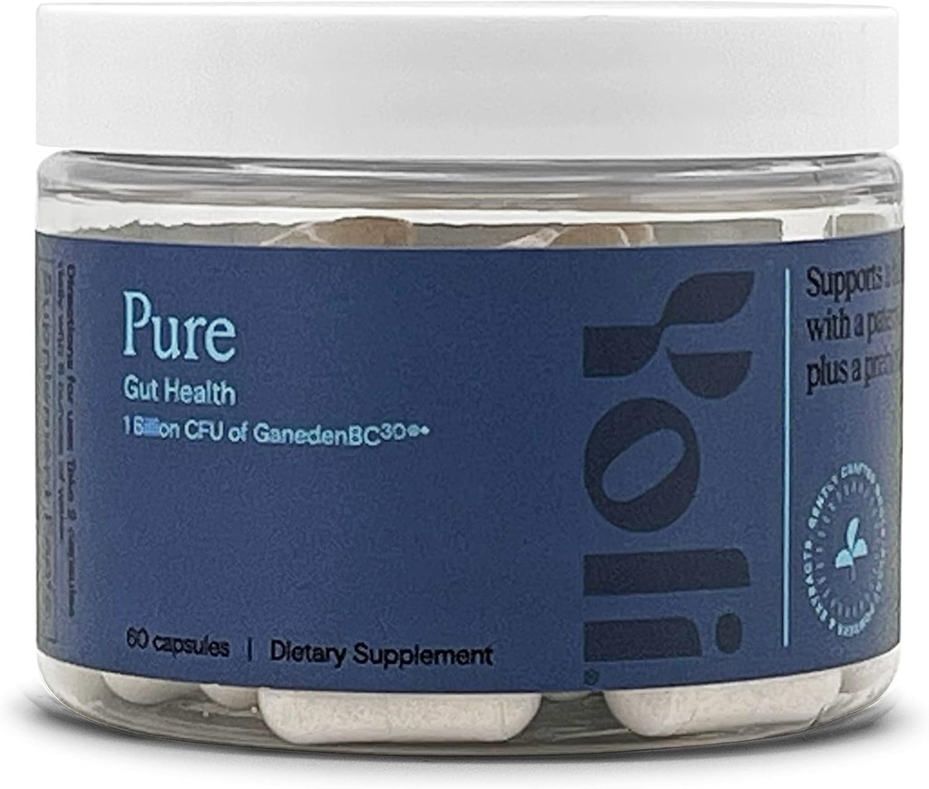 Yoli ® Pure Probiotics for Digestive Health - Gut Health Supplements for Men and Women - Probiotic Capsuls 1 Milion CFU