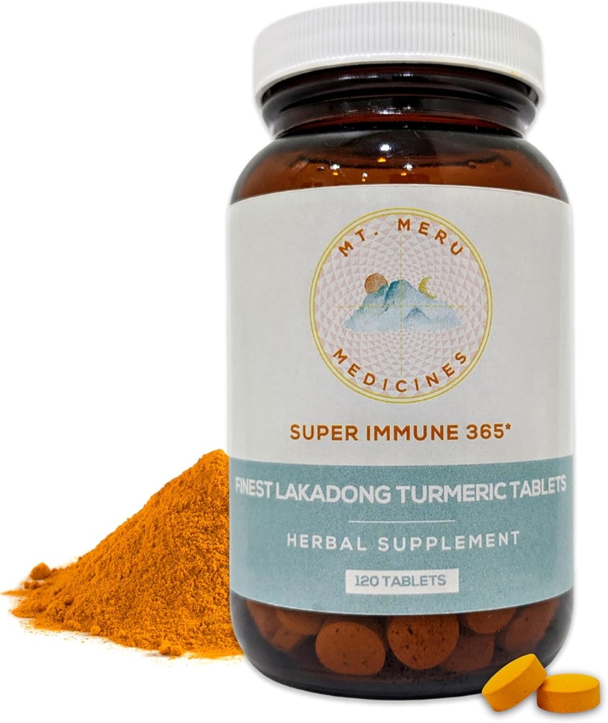 Turmerowy suplement do tabletek - z wysokiej kurkuminy Lakadong Turmeric wzmocniony Black- Pepper - Zdrowe serce, & Zdrowy system immunologiczny - 120 Wegańskie tabletki