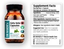 DR WAKDE 's Gotu kola Kapsułki (Mandukparni, Centella asciatia, 60 Veg Caps, Plant- Based Supplement, Ayurvedic Herb, All Natural, Vegan)