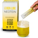 NEOTEIN: Pakiety proszkowe elektrolitów, Proszek proteinowy z 10 g białka i kolagenu 124; Pakiety nawadniające - Zero cukru, NO Fillers, NO węglowodany 124; Limy Lemon 124; 45 Kalorii