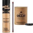 NATURAL SHILAJIT kapsułki (1-2 miesięcy dostaw) 124; 60 Hrabia & Shilajit Miód Sticks Resin Mieszane z surowego miodu (30 Sticks)