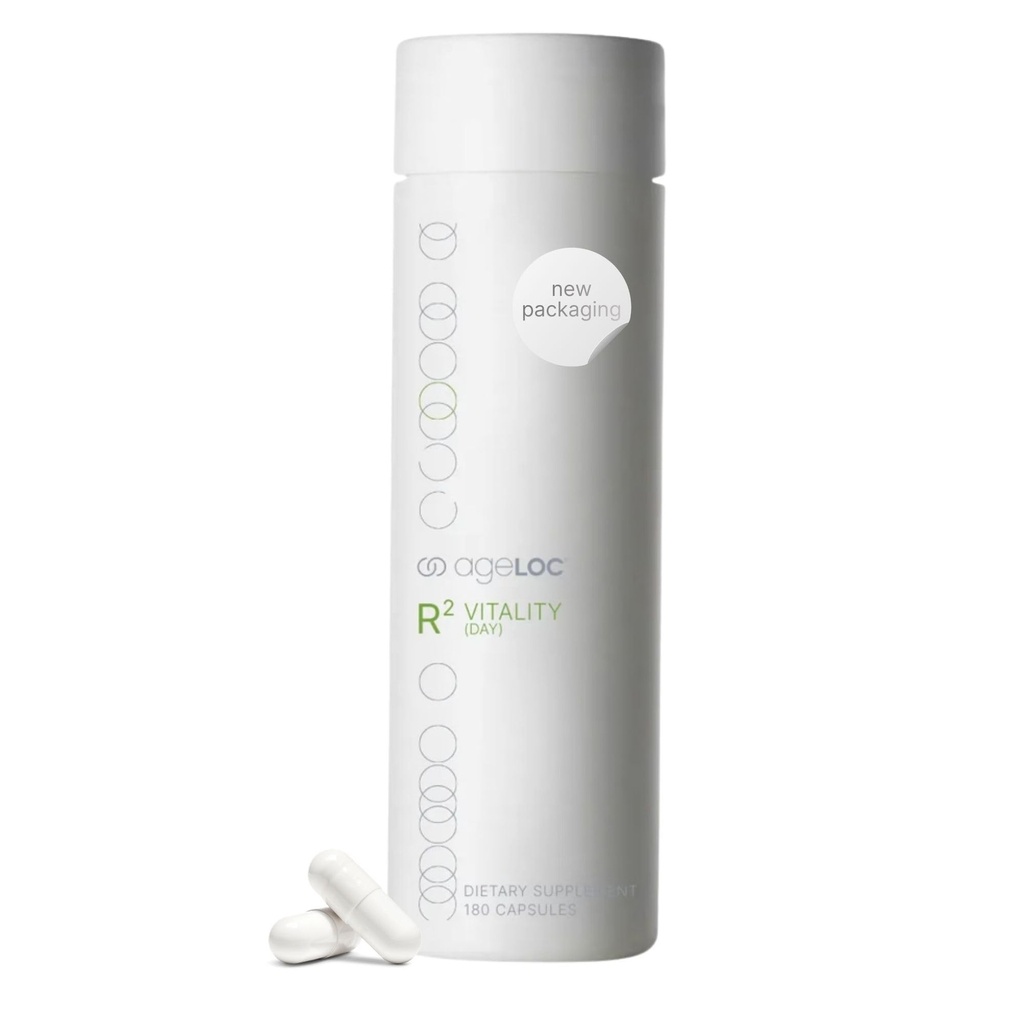 Nu Skin R ² Day (Witalność) - Wspiera Oczyszczanie i Witalność komórkowa, Promowanie młodzieńczej ekspresji genów