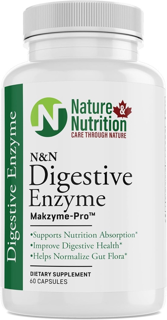 Nature & Nutrition DIGESTIVE ENZYME, MAKZYMEPRO PRO TM, 60 sztuk (opakowanie 1)