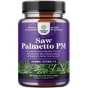 Nighttime Defense Saw Palmetto dla mężczyzn - Saw Palmetto Extract Prostate Supplement for Men Pomoc Reduce Night Urnation Częstotliwość Pilny i Nadczynność Bladder z Lycopene Dynia Nasiona i Melatonina