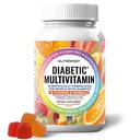 Premium Multivitamin Gummies do żucia dla kobiet i mężczyzn - Bezcukrowy & Gluten suplement Witaminy - Wapnia Magnezu cynku Mangan Tiamina Biotin...