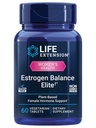 Life Extension Estrogen Balance Elite, Menopauza Supplement Supplement, Hormon Balance, Gorące błyski, nocne poty, Suchość pochwy, Gluten- Free, Non-GMO, Wegetarianin, 60 tabletek.