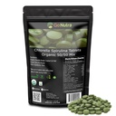 Go Nutra Organic Spirulina Chlorella Tablets 50 / 50 Mieszać 124; Żywność Dense Superfood - Białko wegańskie, Chlorofil, Enzymy 124; 500mg Każda Chlorella Spirulina Tablets, 720 Hrabia, 4 Miesiąc dostaw