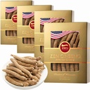 4 Pudełka American Wisconsin Ginseng - Mały Korzeń Długi - Premium Jakość Panax Ginseng. Wzmacnia odporność ciała, Energia dla mężczyzn i kobiet (16oz)
