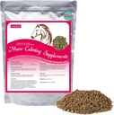 Koń Calming Supplement Natural Raspberry Leaf 35 OZ- łagodzi lęk, drażliwość, i dyskomfort w Mares podczas cyklu cieplnego - również Magic Nadaje się do granulek