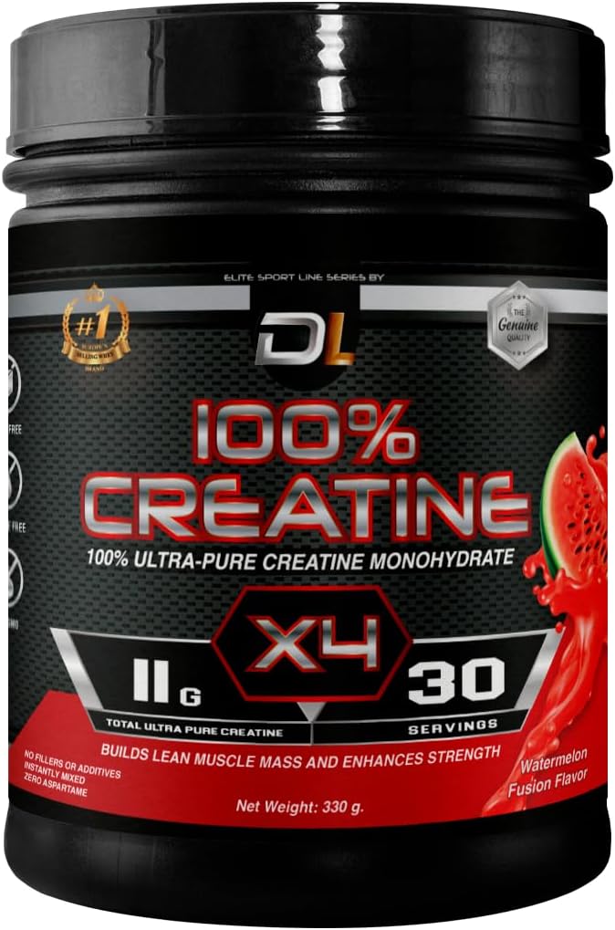 Ultra- Czysty jednowodny proszek krewowy 124; 100% Mikronizowany Kreator 124; Build Lean Muscle Mass, Boost Performance, Endurance & Supports Muscle Recovery 124; Brak cukru 124; 30 Służenia (300g, arbuz)