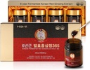 6- Year Fermented Koreański czerwony ekstrakt Ginseng 124; 4X 200g butelek 124; 9,6 mg żeńszenozydów na 15g 124; Energia, Focus, Zmęczenie, Wsparcie immunologiczne 124; Suplement ziołowy dla mężczyzn i kobiet
